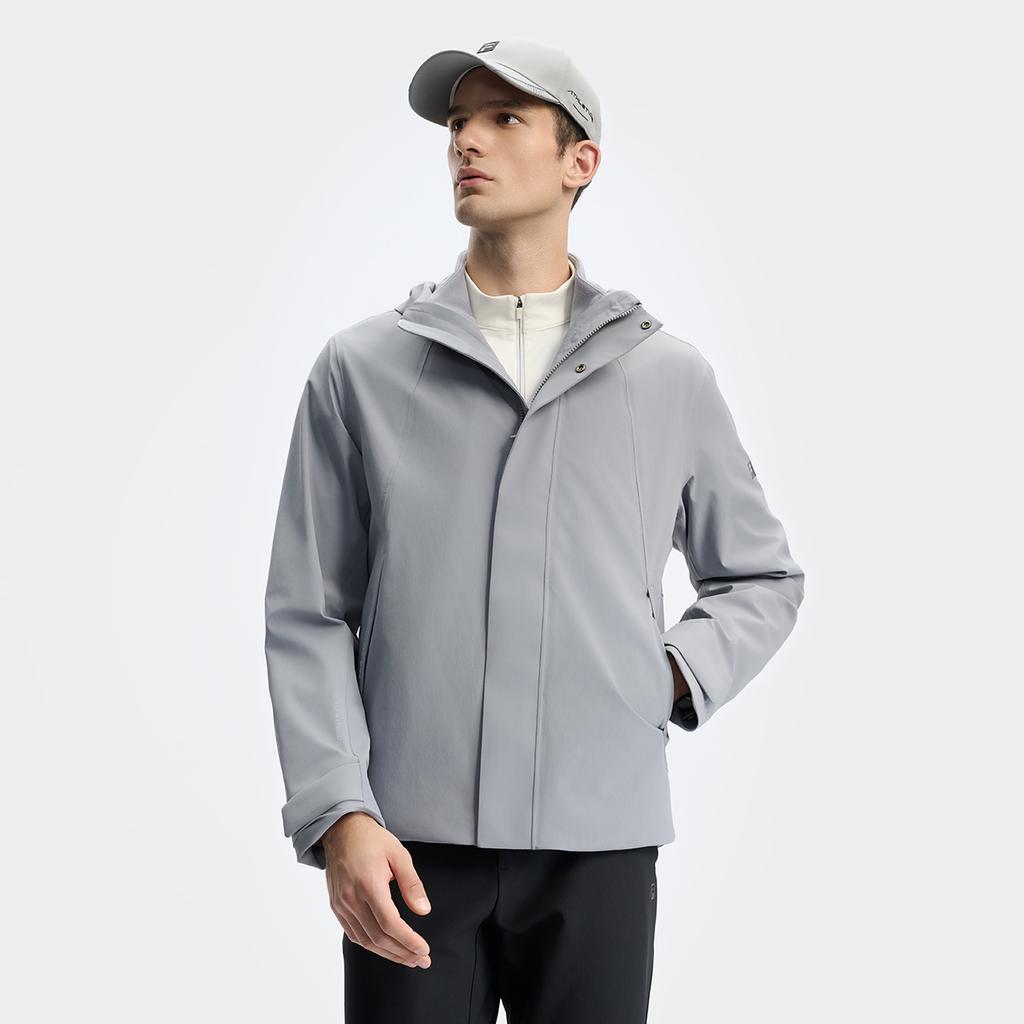 Men's Jacket FILA Hiking Outdoor Adventure Waterproof And Windproof To Keep Warm Windbreaker Jacket Men's