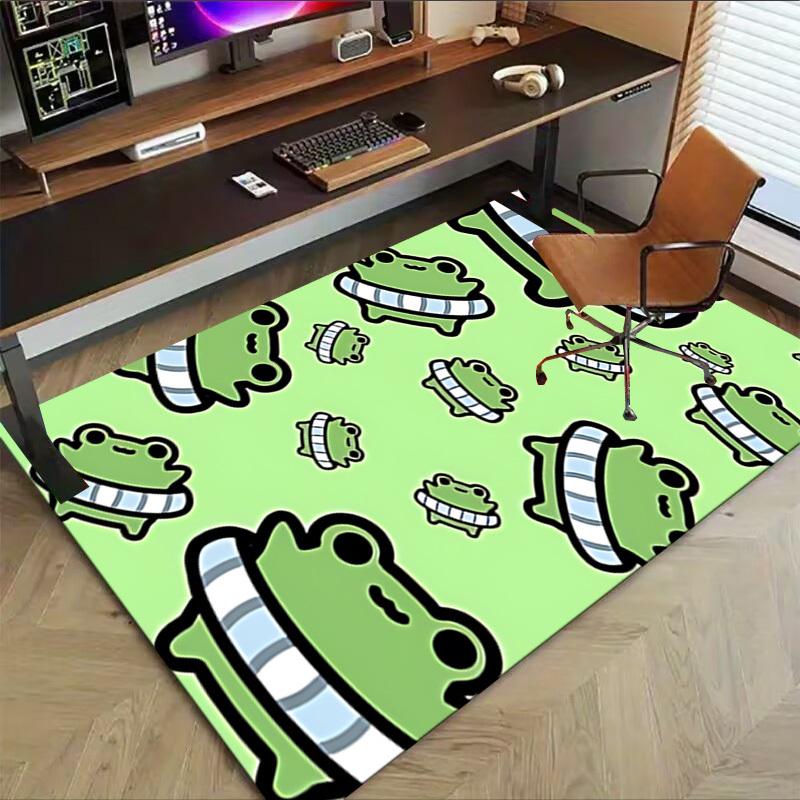 1pc frog green Carpet, Office Rug Outdoor Mat Home Decor Area Carpet Festival
