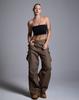 Kulsiseu Cs Cargo Wide Jeans-057 (Brown)