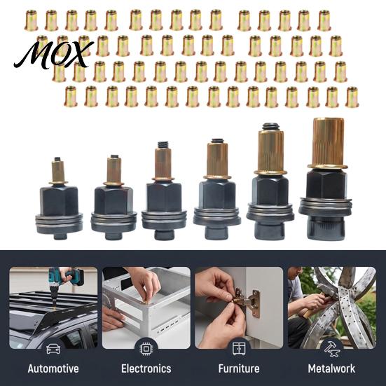 Heavy Duty Rivet Nut Setter Pliers And Press-in Nuts Kit for Metal Agricultural Equipment Retrofitting, M3 To Manual Threaded Insert Tool M10/12 Hand