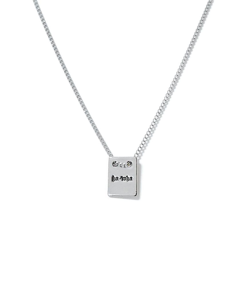 Hawha Tag Square Slim Necklace