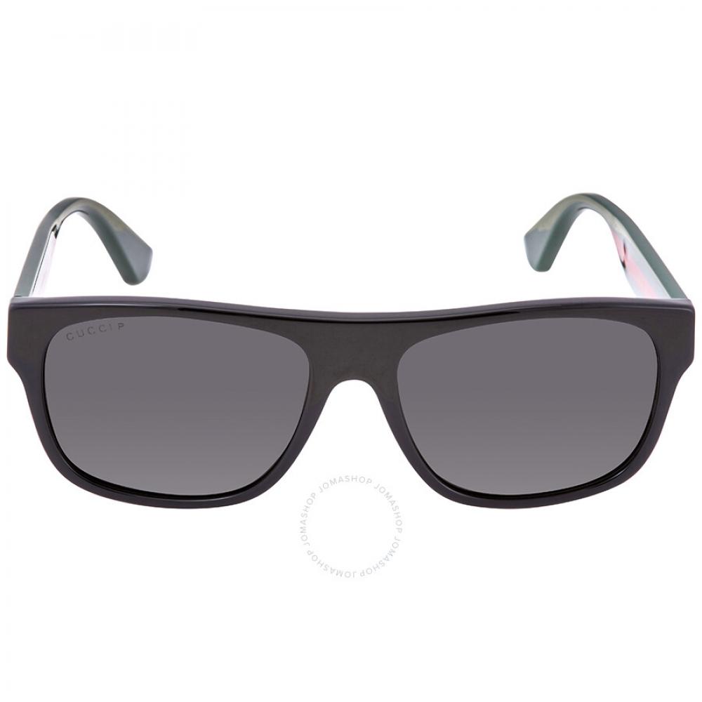 

Gucci Polarized Grey Rectangular Men S SunglaSSeS gg0341S 002 56