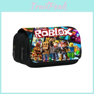 Roblox Virtual World Cartoon Pen Bag With Nylon Material For Students
