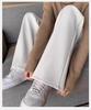 2025 Plus Velvet Maternity Wide-Leg Pants - Spring/Autumn, Belly-Friendly, Straight Leg, Casual Long Winter Style
