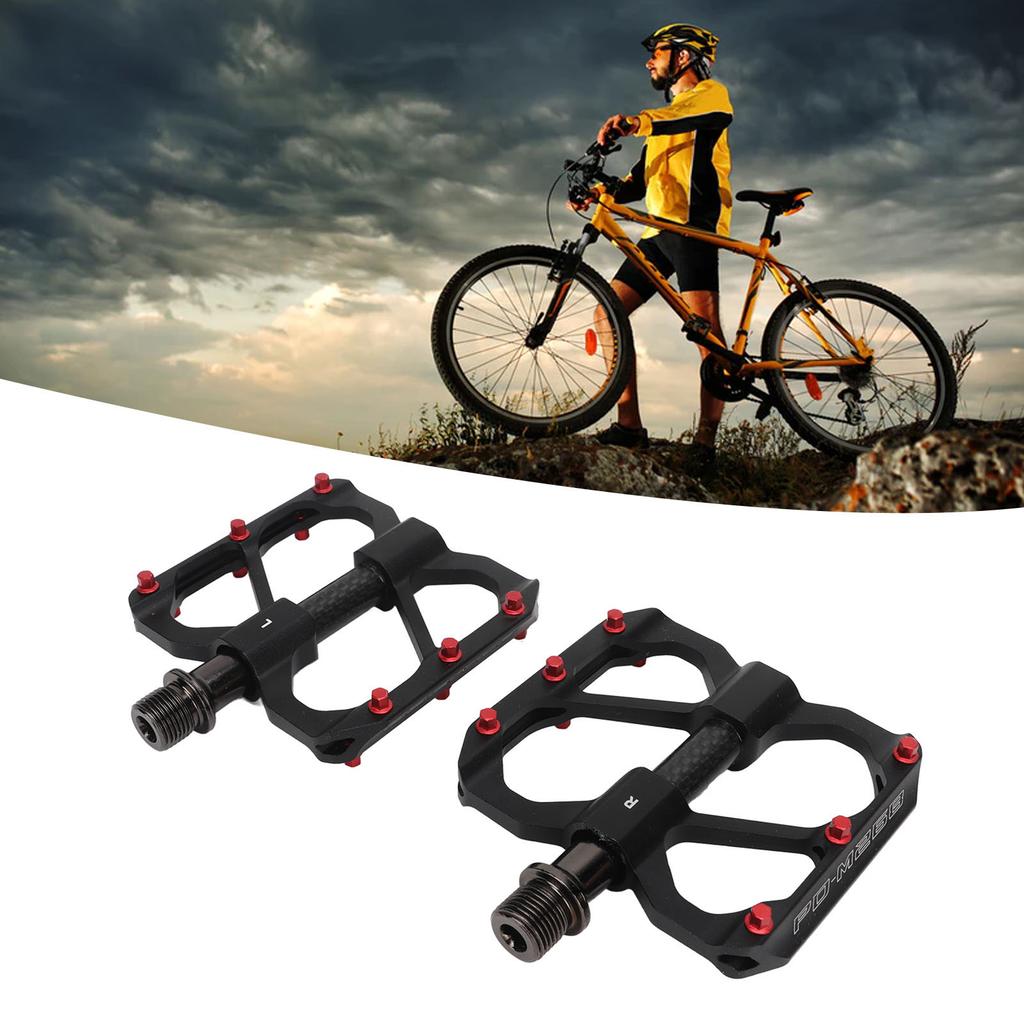 2PCS Road Bike Pedals Aluminum Alloy Anti Slip Lightweight Flat Pedals for Mountain Bike