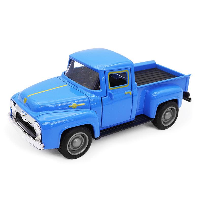 

1:43 Винтажный сплав Пикап Классическая модель автомобиля Игрушечная машина Подарок на день рождения мальчика синий