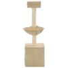 VidaXL Arbre à chat avec griffoirs en sisal 105 cm Beige
