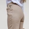 Women Bodycon Pants Solid Color Pockets Spring Autumn All Match Ankle Tied Cropped Pants for Daily Wear