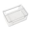 Desktop Storage Box Transparent Dust-proof Covered Organization Box Office Desk, Stationery Desk Small Sundries Box