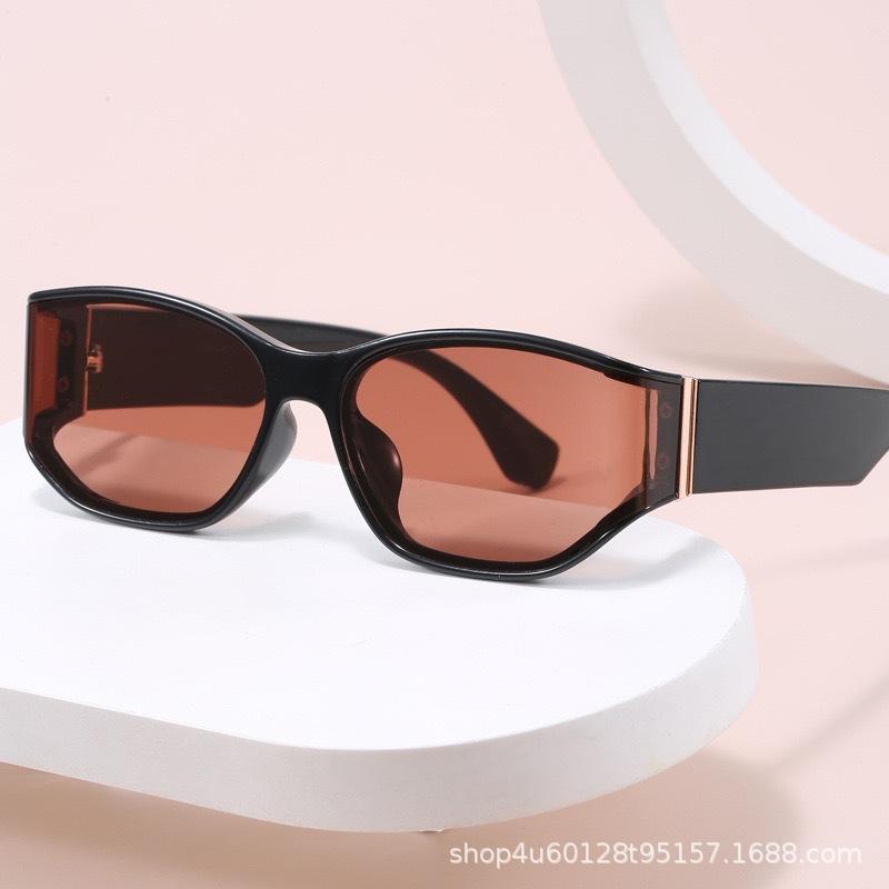 Curved Glasses Cat Eye Sunglasses Women'S High-End Fashion Uv-Proof Sunglasses Hot-Selling Sunglasses
