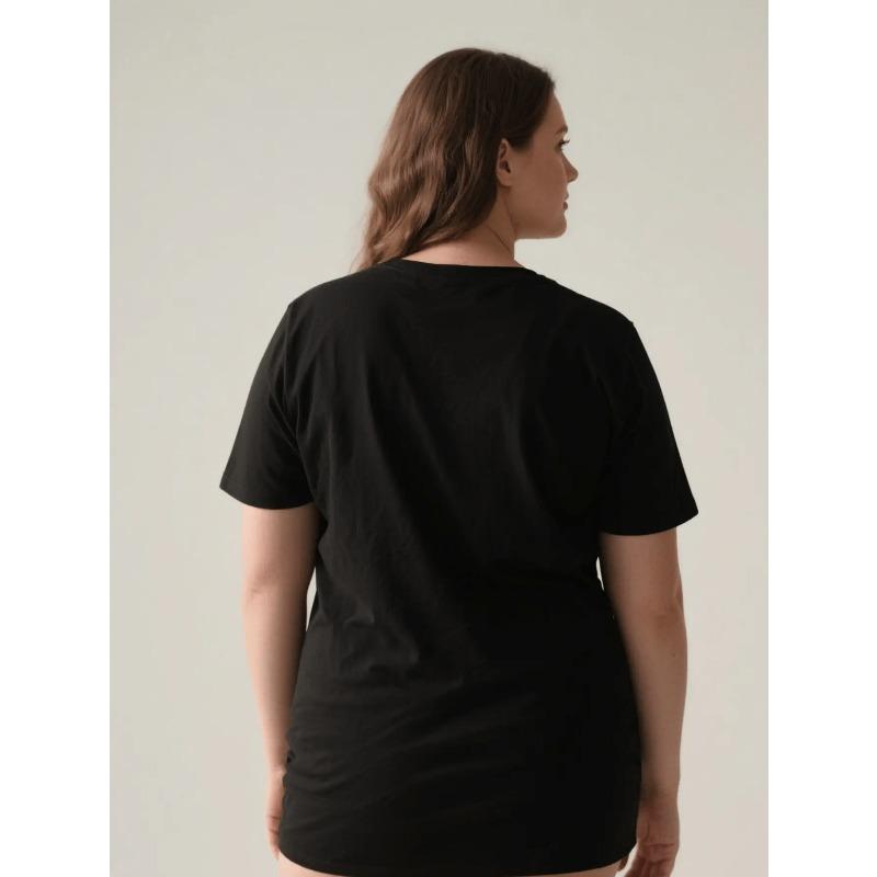 European size Round Neck Women's T-Shirt - Women's Loose Fit 'My Valentine's Day Calls Me Mom' Printed T-Shirt - Perfect for Valentine's