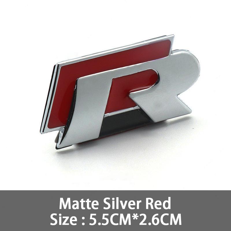 2026 Hot For VOLKSWAGEN VW 3D Metal R Grille Badge Rear Tail Trunk Emblem Decal Stickers For Volkswagen VW Polo Passat Golf Jett
