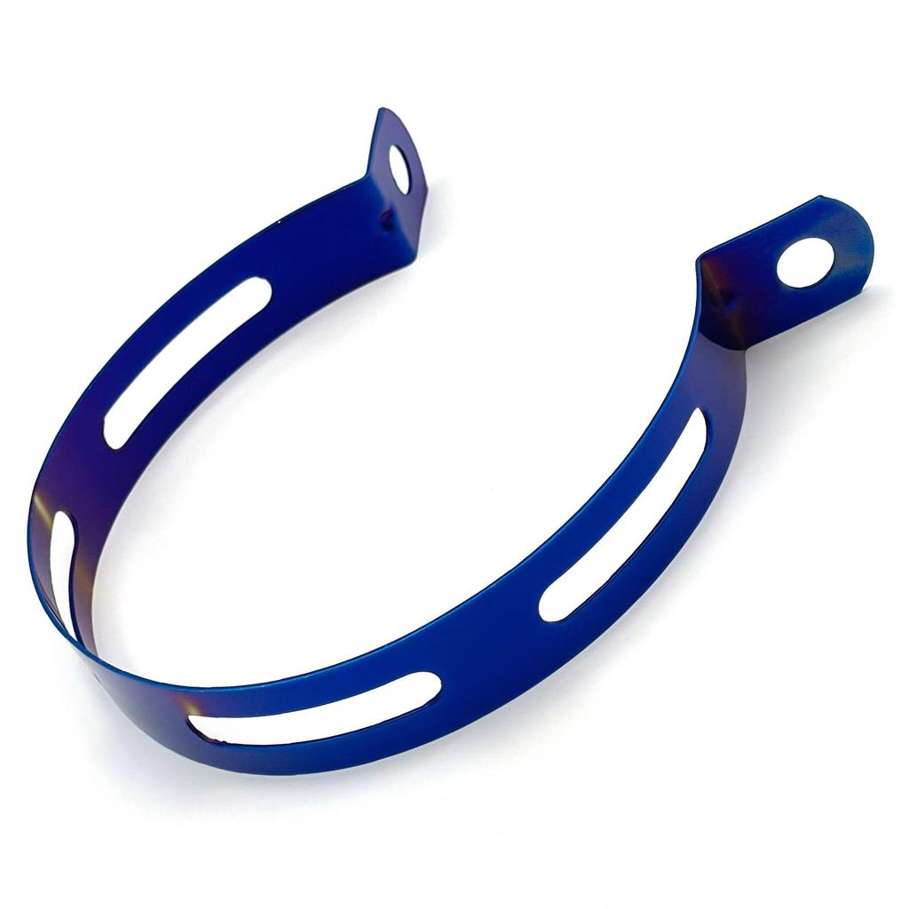 LEXOR Schalband Schal Halterung Fahrrad Motorrad Custom Edelstahl 100 Blau