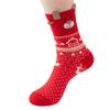 Cartoon Hosiery Christmas Elk Ankle Socks Sweat Absorbent Cartoon Short Socks Red Women Socks  Gift