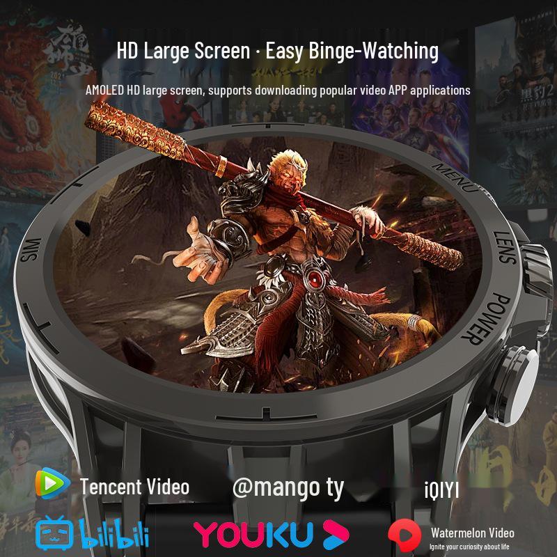 5G Smartwatch with Rotating Camera, Video Playback, Game Support, and Q85C Positioning