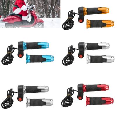 12V-99V Electric Bike Throttle with Button Throttle Grip Handlebar  Electric Scooter