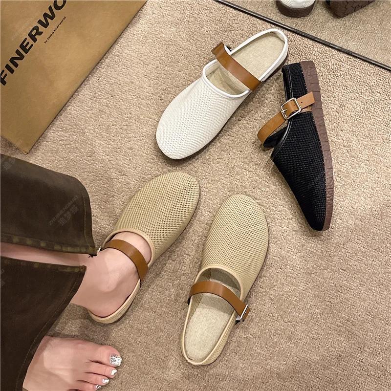 women's shoes summer 2025 cheap shoes clearance shipping fashion on-slip Net shoes Wearing outside slippers