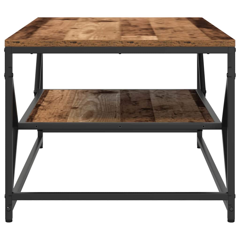 Coffee Table Reclaimed Wood 90 x 50 x 40 cm Engineered Wood and Steel