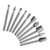 Coated High Speed Steel Engraving File Wood Drill Bit Milling Cutter Set Wood Carving Tools Rotary Burrs Tool Drill Bits Kits
