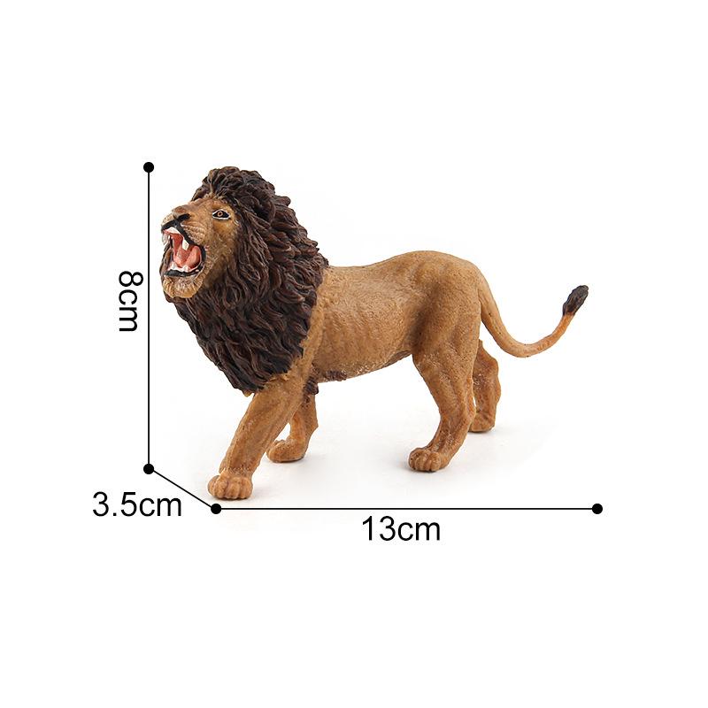 Animal Paradise Forest Animal Cognitive Figure Model Simulation Toy, Lion Family Of Three Optional