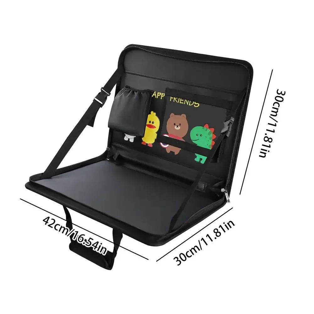 Car Steering Wheel Tray Portable Folding Auto Seat Back Small Table Eat Work Car Steering Wheel Dining Table Coffee Tray Board