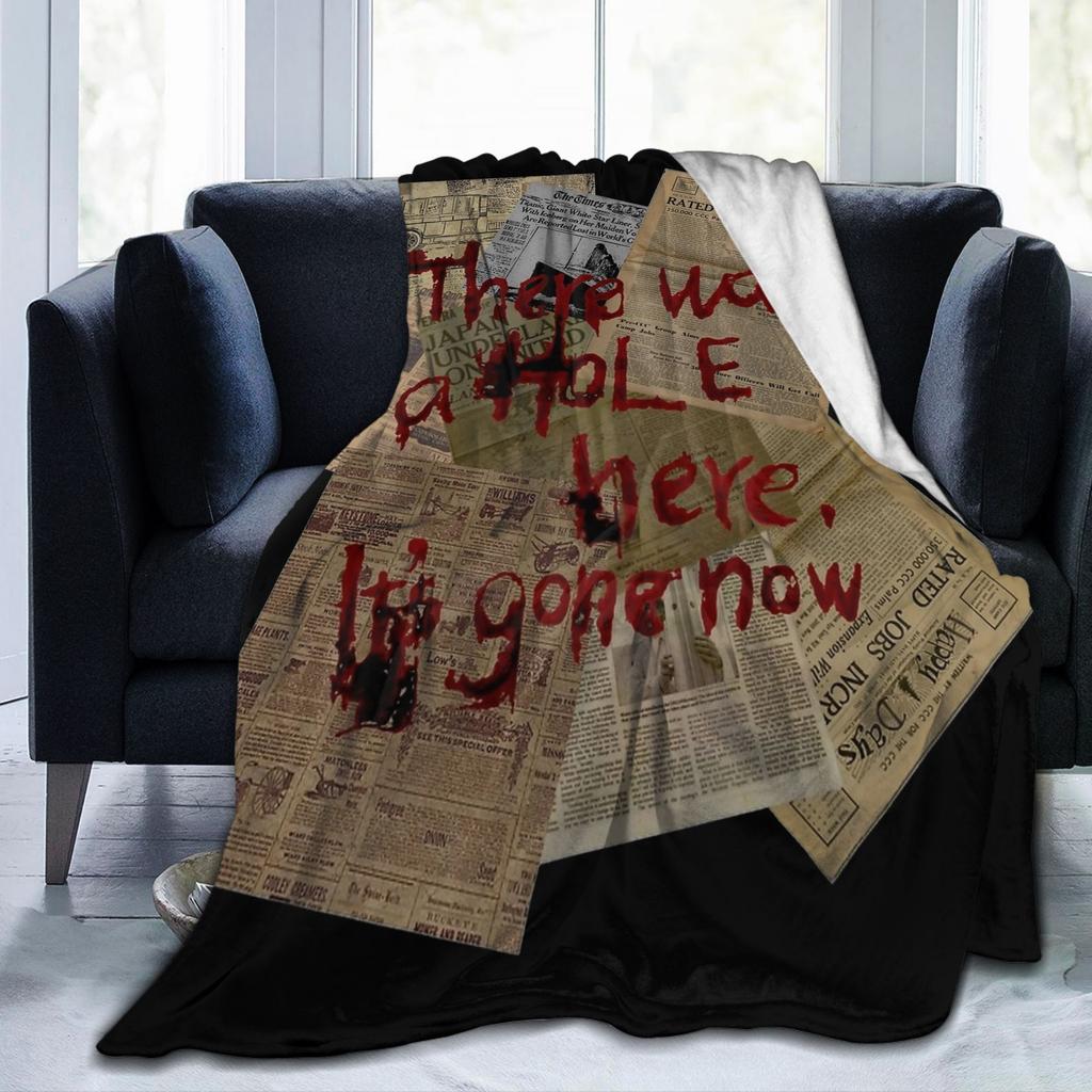 There Was a Hole Here Silent Hill Blankets Fleece Print Breathable Ultra-Soft Throw Blankets for Sofa Bedroom Rug Piece