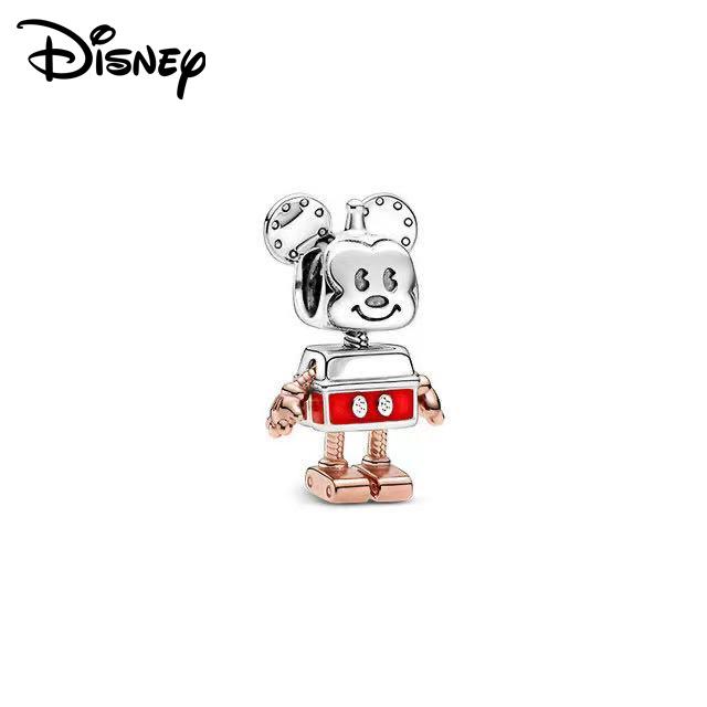 Disney 925 Silver Mickey Minnie And Snow White Pendant Beads Various Styles Suitable For Diy Bracelet