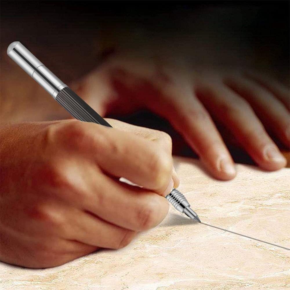 Silver Scribing Pen Hand Tools Cutting Marker Tool Portable Metal Scribe Pen Construction