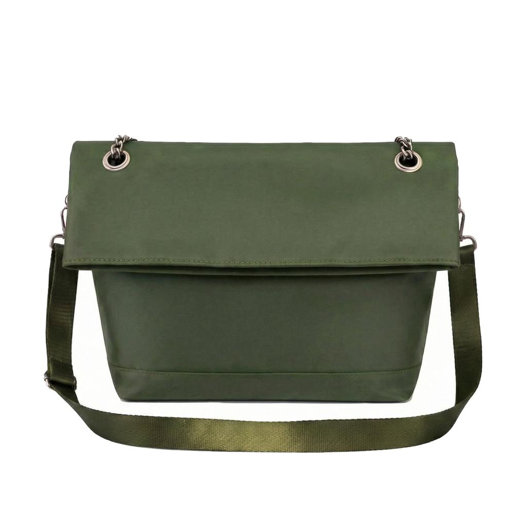 New folding bucket bag, casual messenger bag, portable shoulder small bag, simple and versatile foreign gas bag