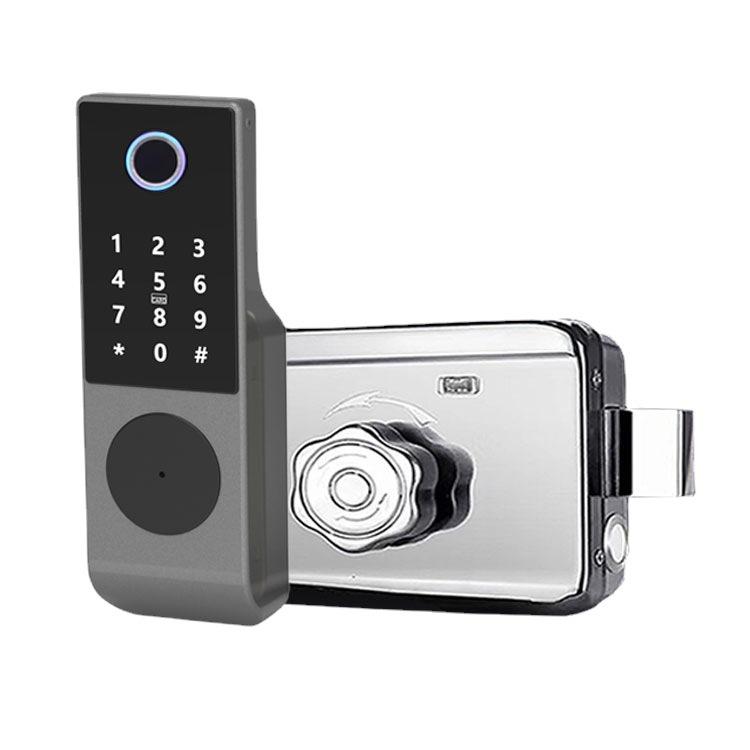 Waterproof Outdoor Smart Fingerprint Door Lock with Password Compatibility