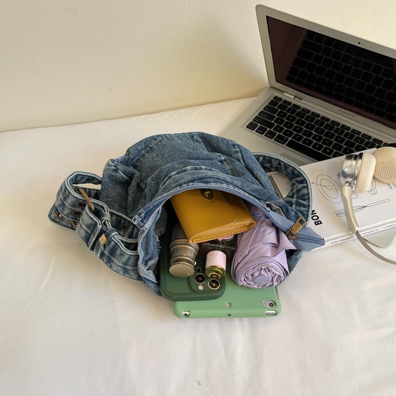 Denim Bag Women's Crossbody Bag Commuter Large Capacity Shoulder Bag