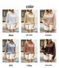 Elegant Women's Solid Color Satin Long Sleeve Shirt with Retro Buttons
