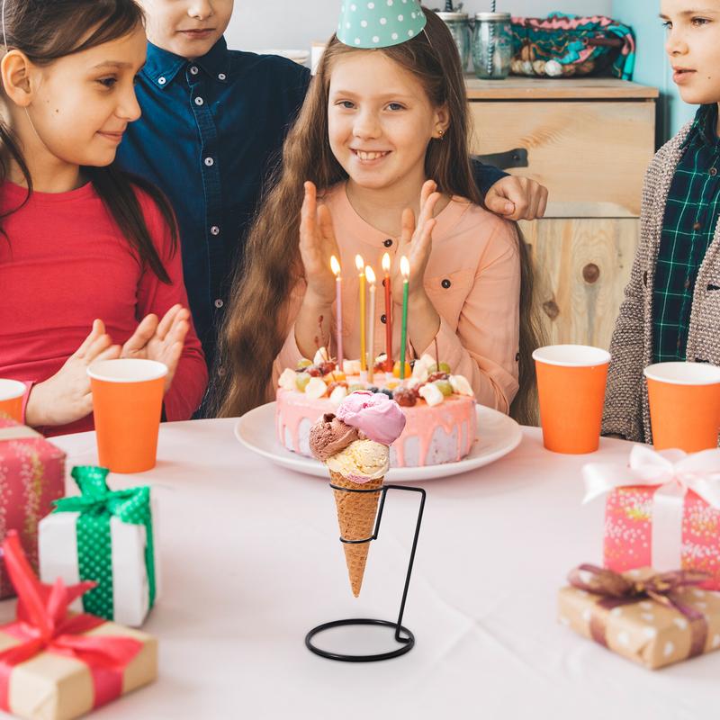High-quality Iron Ice Cream Holder Display Rack Sweet Cone Ice Cream Rack Ice Cream Sundae Sundae Holder Kitchen