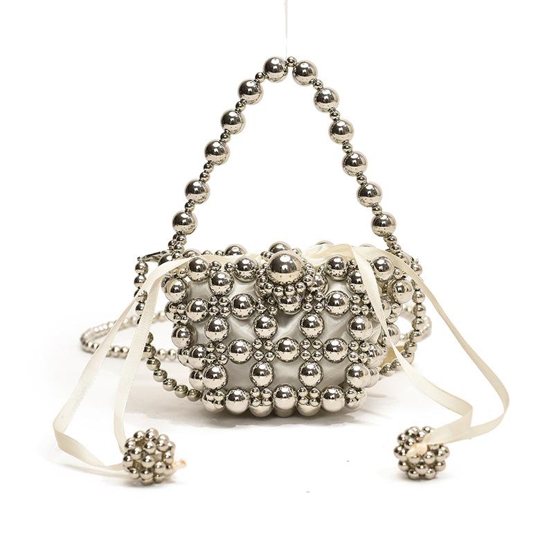 Sweet Pearl Princess Handbag - Boys' and Girls' Single Shoulder Bag with Chain Strap - Children's Bag