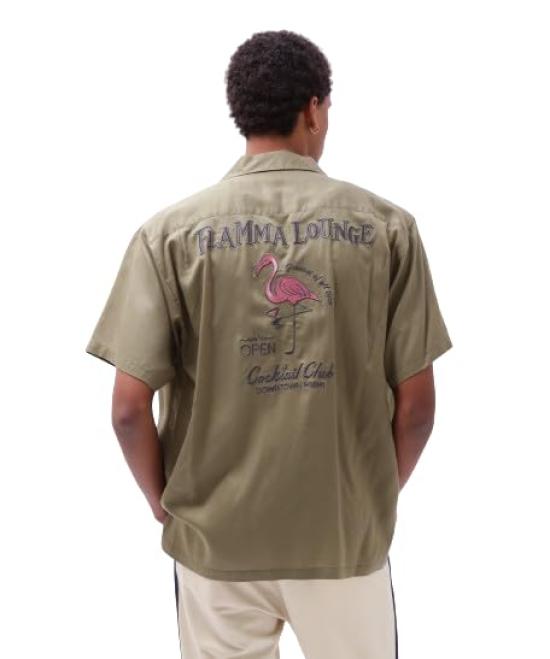 

Avirex Bowling Shirt Miami Store Large 401 Sage Shirt (Official Exclusive) Men s (783-4123015)