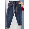 High Waist Harlan Jeans Women's Spring Autumn Large Size Sister Pear Shape Loose Haren Jeans Denim Pants
