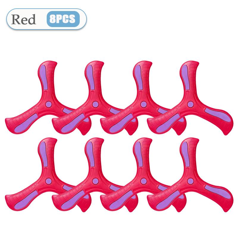 1-32PCS LInteractive Flying Disc Toy for Adults Kids Soft Boomerang Three-Leaf Cross Decompression Puzzle Gift Made Plastic Foam