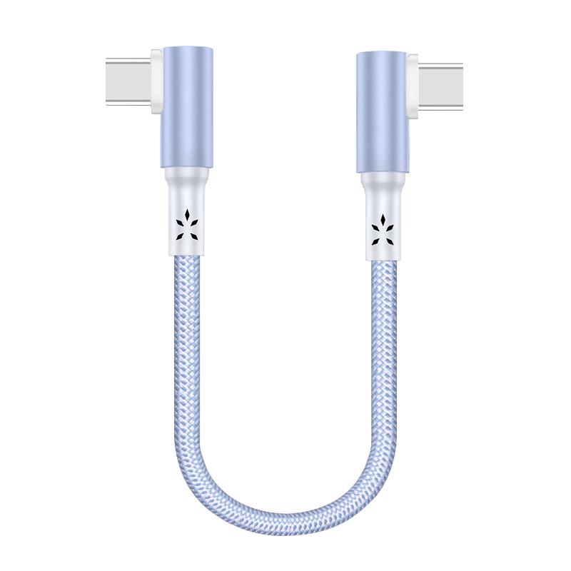 0.25/0.5m Short Double Type-C Data Cable for Huawei & Apple iPhone - PD Fast Charging.