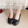 Women's shoes spring new hollow breathable single shoes women's bow Doudou shoes flat single shoes