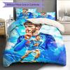 SSC Napoli  Pattern Bedding Quilt Set Quilt Cover Pillowcase Home Decoration Birthday Gift (1 * Duvet Cover + 2 * Pillowcase, Without Core)