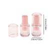 3.5ml Circular Semi Transparent Empty Lip Balm Tubes Lipstick Storage Container Bottle Lip Gloss Travel Makeup Packaging