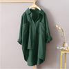Casual Wind Solid Colour Shirt Spring and Autumn Women's Cardigan Double Pocket Long Sleeve Temperament Tops Women's Shirt