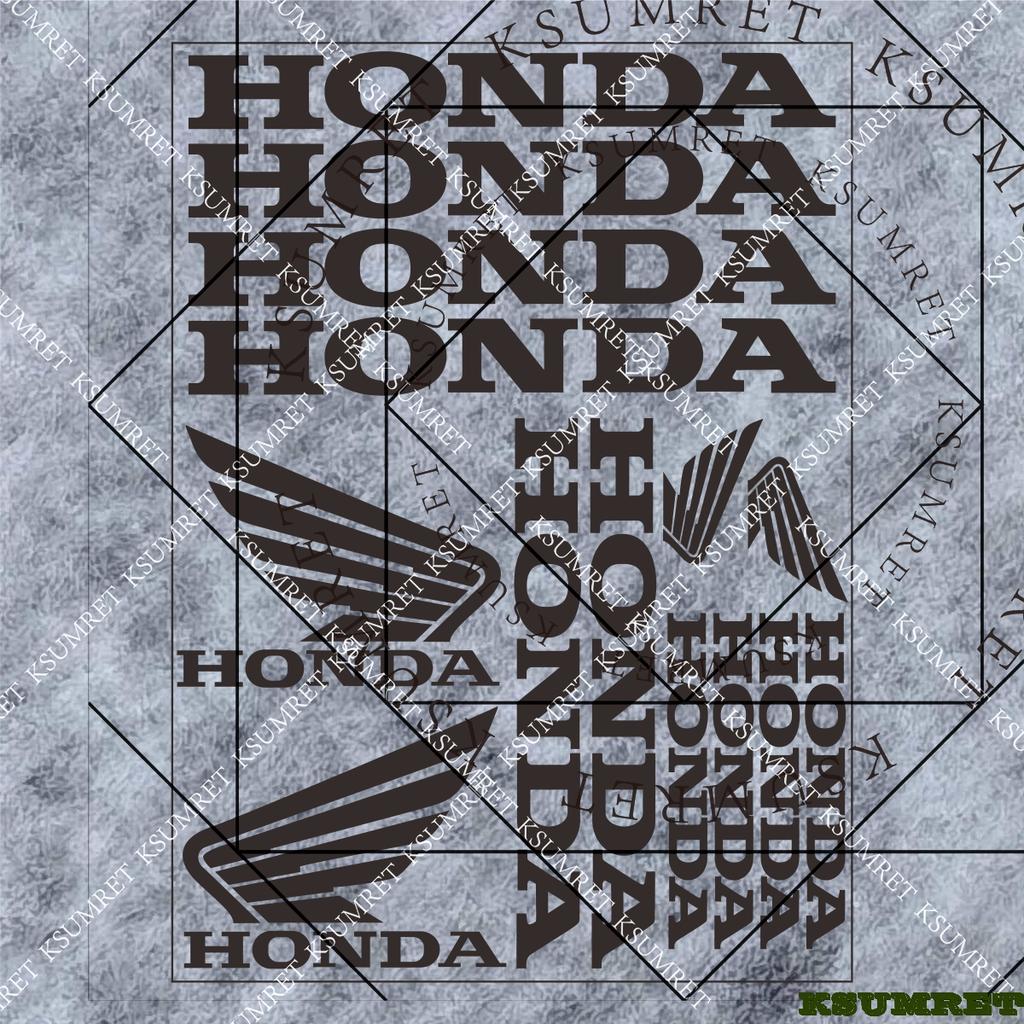 For Honda Stickers Motorcycle Sticker Decal Helmet Moto Modification Accessories Sponsor Decals