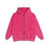 Giacca da uomo a zip tinta unita per primavera e autunno, taglie forti, stile casual, ampia, con cappuccio, comoda, maglione outerwear