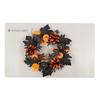 Artificial Leaves Wreath Halloween Wreath Decoration 40cm/15.7inch for Front Door Entryway, Porch, Wall Display Use