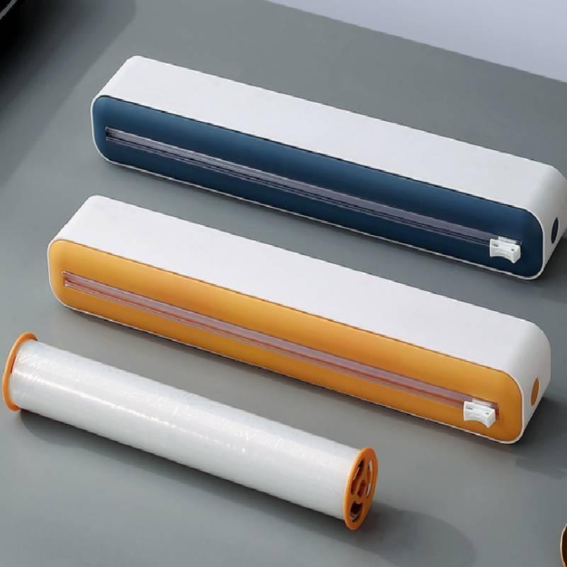 Kitchen Wrap Food Holder Wrap Dispenser Cling Film Dispenser Tin Foil Cutter