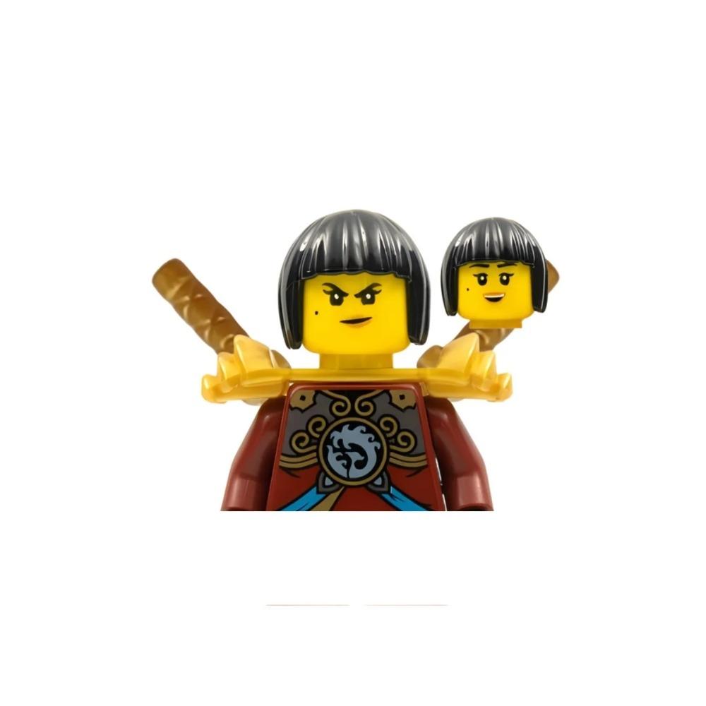 8cm Ninja Set Building Blocks Woodfire Dragons Forbidden Five Mini Action Figure Toys