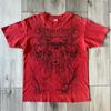 Dark Purple Street Affliction Big wing T shirt Vintage Clothing Punk Hip Hop Graphic Print Oversized tops Men Round Sleeve tee