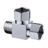 Upgrades Tees Pipe Fitting Brass Adapter Plumbing Connector 1/2 Thread Threaded Pipe Adapterfor Home Improvement Projects