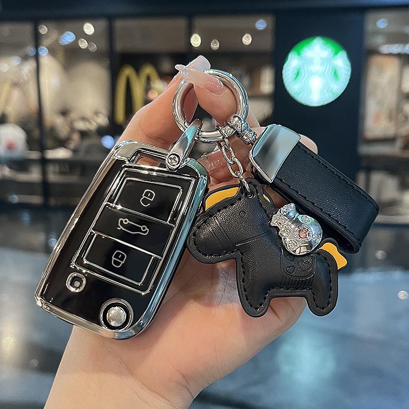 TPU kryt pouzdra na klíče auta pro VW Volkswagen MK7 Golf 7 Passat Tiguan MK2 Pro SEAT Ateca Leon FR 2 Ibiza Pro Škoda Octavia A7